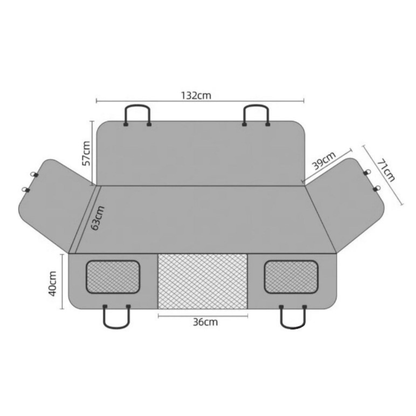 CarPawtect™ | Hard Cover Dog Car Seat Cover